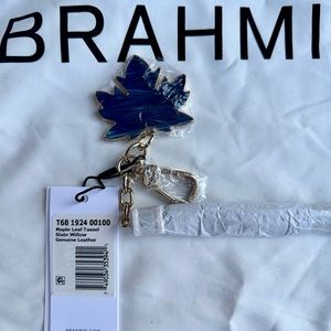 NWT Brahmin Maple Leaf Slate Willow Tassel